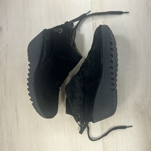 Fly london yebi black suede - black,