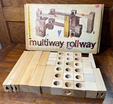 Vintage Creative Playthings Multiway Rollway Building Blocks Marble Toy, 1960s