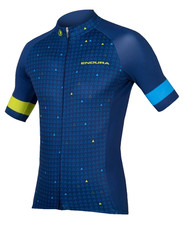 Endura Cycling Jersey Triangulate SS Mens Limited Edition Blue Road Bike Size M