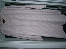 M&S Shades of Pink Striped Ladies  Night Shirt Size 22