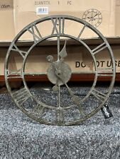 Cox & Cox Iron Distressed Cut Out Skelton Wall Clock, Dia 40cm RRP65