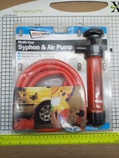 Streetwize Multi Use Syphon Pump Transfer Oil Petrol Liquid Car Inflate Air Hose