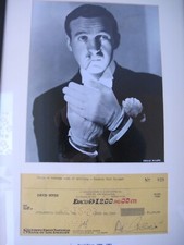 David niven signed cheque - niven,