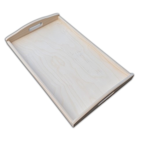 Large wooden serving tray - large,