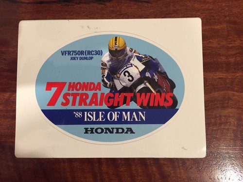 Joey dunlop geniune honda 1988 - geniune,