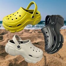 Ladies Women's Clogs Mule Platform Wedge Summer Garden Beach Sandals