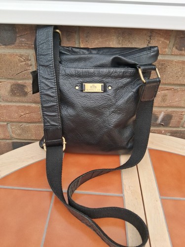Rowallan black leather handbag - black,