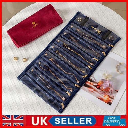 Velvet jewelry bag foldable - velvet,