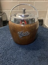 Vintage Wood Wooden Tea Caddy
