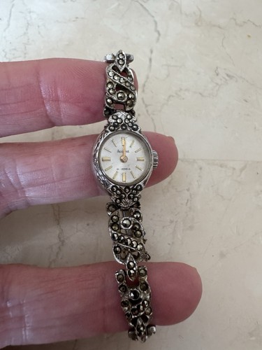 Vintage ladies marcasite watch - marcasite,