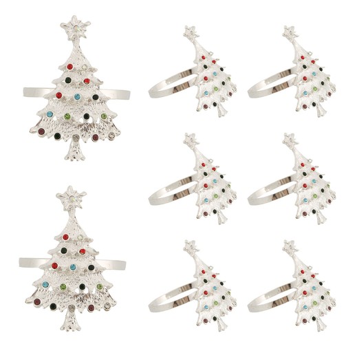 Christmas tree napkin rings - christmas,