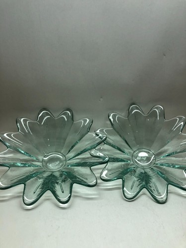 Vintage light green pressed