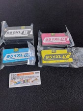 4 Ink Cartridges For HP Officejet Pro 8610 8620 8600 Plus (950XL 951XL)