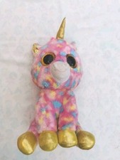 TY Beanie Unicorn Soft Toy Large Fantasia 42cm Pink
