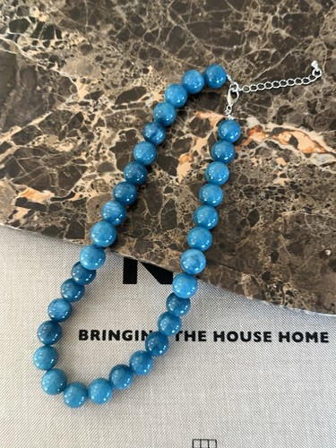 Blue polished stone - blue,