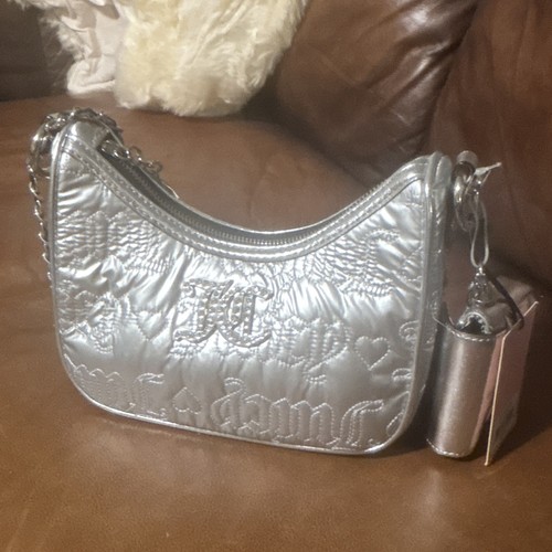 Juicy couture silver quilted - couture,