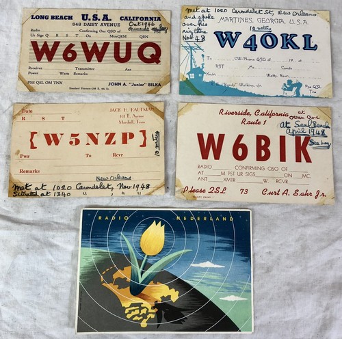 Vintage qsl cards usa - qsl,