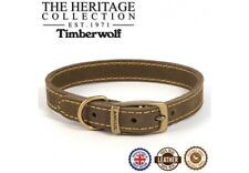 Ancol Leather Timberwolf Sable Dog/Puppy Collar