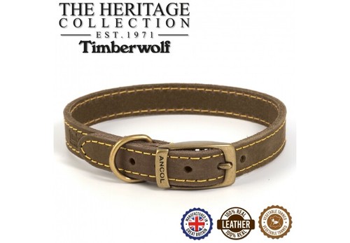Ancol leather timberwolf sable - leather,