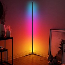 Corner Floor Lamp,RGB Color Changing Lamps with Romote Control,20W Nordic Dimma