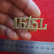 British 16th / 5th Queens Royal Lancers Regiment Shoulder Title Badge Small