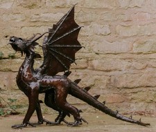 Metal Dragon Garden Ornament