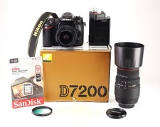 Nikon D7200 Camera & 18-55mm & Sigma 70-300 Kit Refurbished +12 Month Guarantee