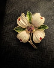 Vintage enamel flower - vintage,