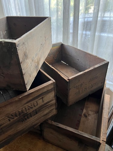 Vintage fruit boxes - , upcycled