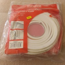 StormSeal Draught Excluder Products High Density Foam White Extra Thick 5 Metres