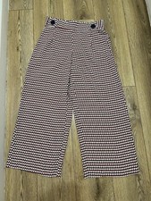 Zara Woman Geometric Print Bloomers Wide Leg Trouser Palazzo Pants Flowy Small