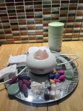 TRANQUIL WHITE PHYCHIC SISTERS AROMASTONE CRYSTAL DIFFUSER & CRYSTALS & INCENSE