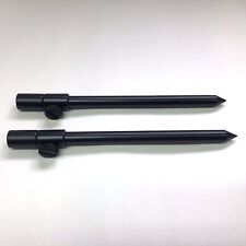 2 x 20-30cm Black Carp Coarse Ali Aliminium BankSticks Bank Sticks Fishing