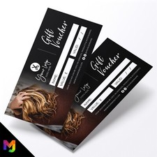 Custom Printed Business Gift Vouchers | Salon Hair Hairdresser Women 10