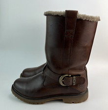 Timberland Nellie Pull-On Womens Brown Leather Waterproof Boots Size UK 5