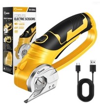 SAKER Cordless Electric Lithium Ion Battery Scissors Rechargeable with LED Light