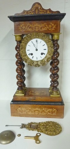 French coat clock - french, 48cm