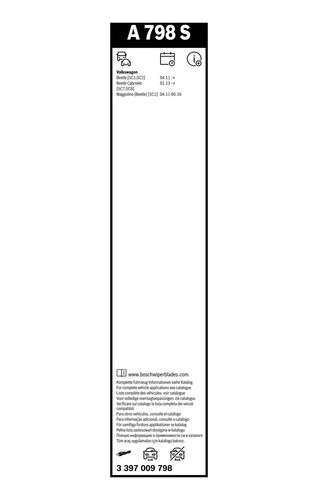 397 009 798 bosch - bosch, wiper