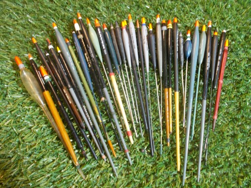 River sticks fishing floats