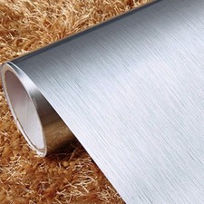 5m Brushed Metallic Vinyl Wrap Film Matte Chrome Wrapping Foil Sticker Sheet