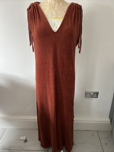 Vintage towelling long maxi - towelling,