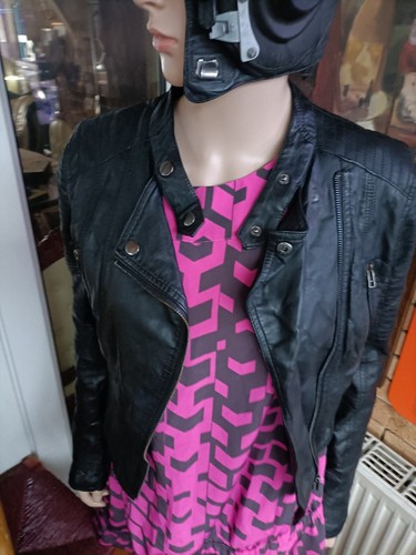 Atmosphere black faux leather