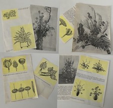 Flowers Vintage Junk Paper  Scrapbooking Journaling Craft Ephemera Card Making