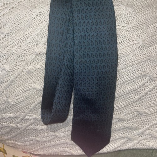Hermes dark green silk tie - silk,