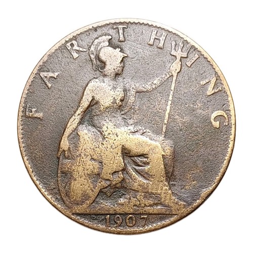 1907 farthing edward vii - farthing,