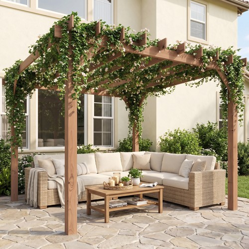 Wooden pergola garden - x, m