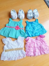 Build a Bear Workshop clothes Bundle 4 x Dresses & Shoes  BABW Clothes