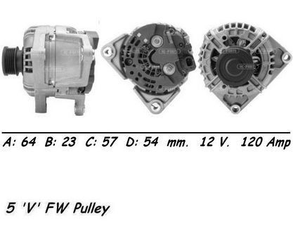 Wai alternator 120amp - alternator, for
