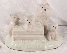 Unbranded Yorkshire Terrier group ornament 5.5 inches long Toy dog breed