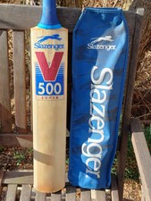 1993 Slazenger V500 Super Cricket Bat 2lb 10 1/4oz VGC